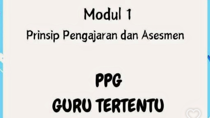 Panduan Menyusun Cerita Reflektif Modul 1 PPG Guru Tertentu 2025