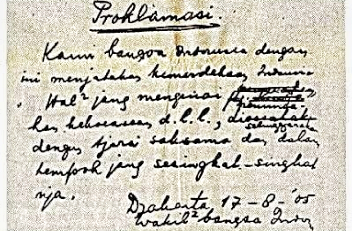 Detik-Detik Dramatis Penyusunan Naskah Proklamasi di Rumah Laksamana Maeda