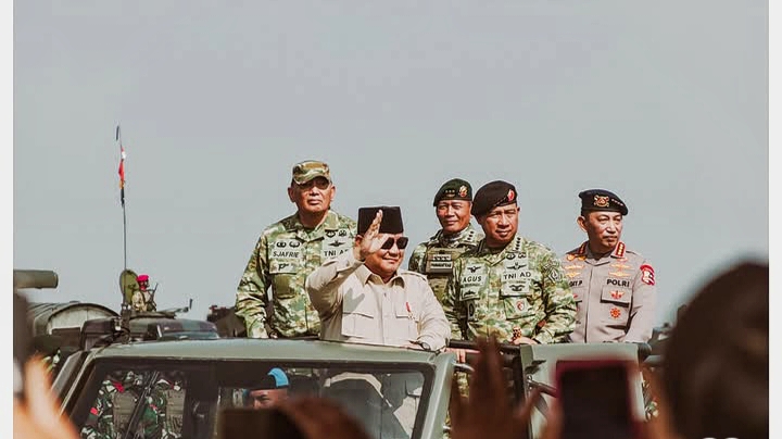 Prabowo Pimpin Gelar Pasukan TNI dengan Reformasi Struktur dan Atraksi Spektakuler